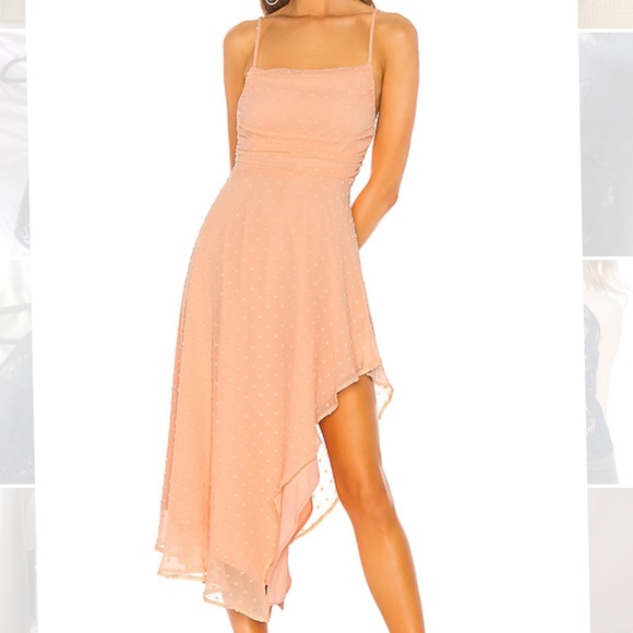 NBD Yvonne Midi Dress in Peach Nude - Picture 2 of 7